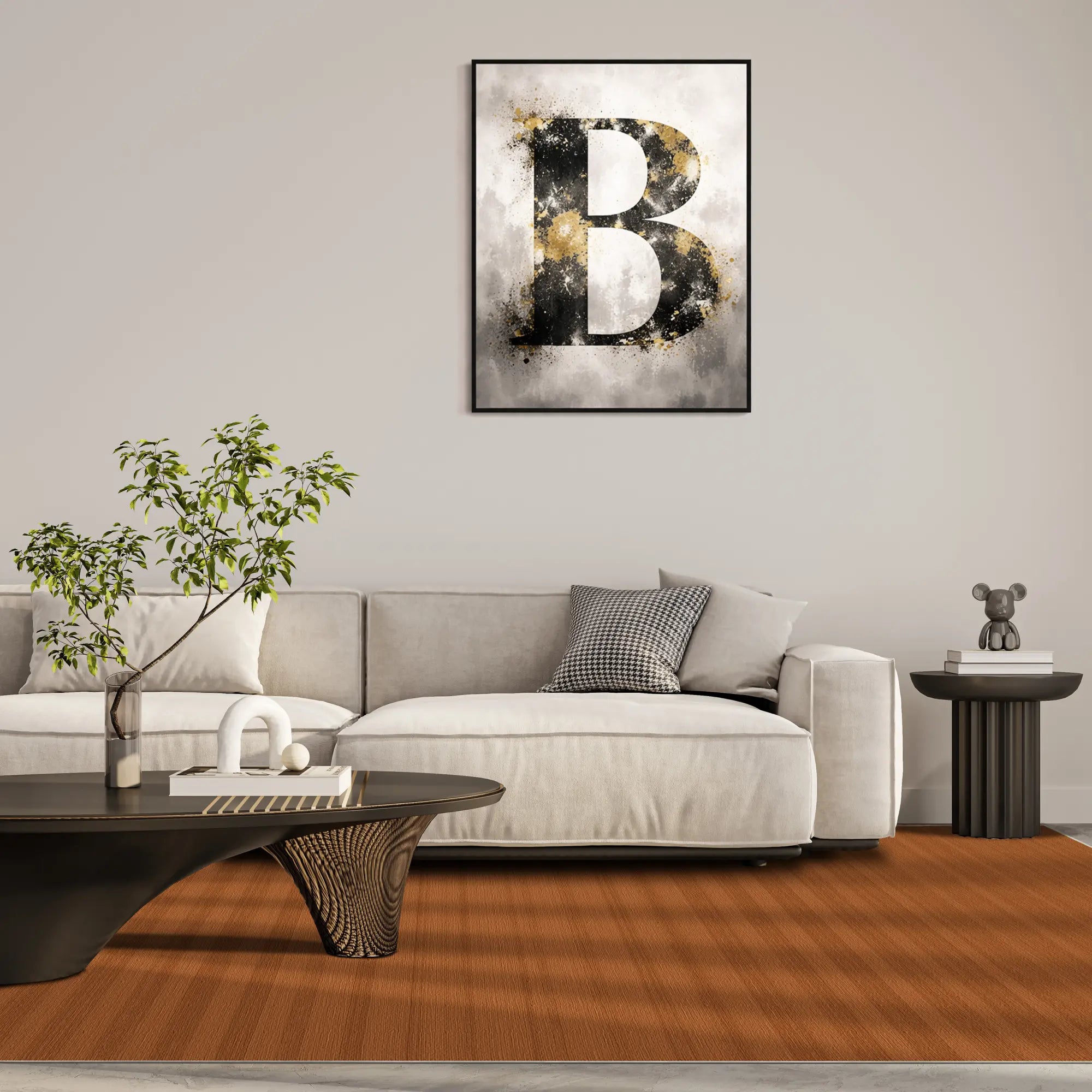 Bernstein Erde Linear Strukturierter Teppich