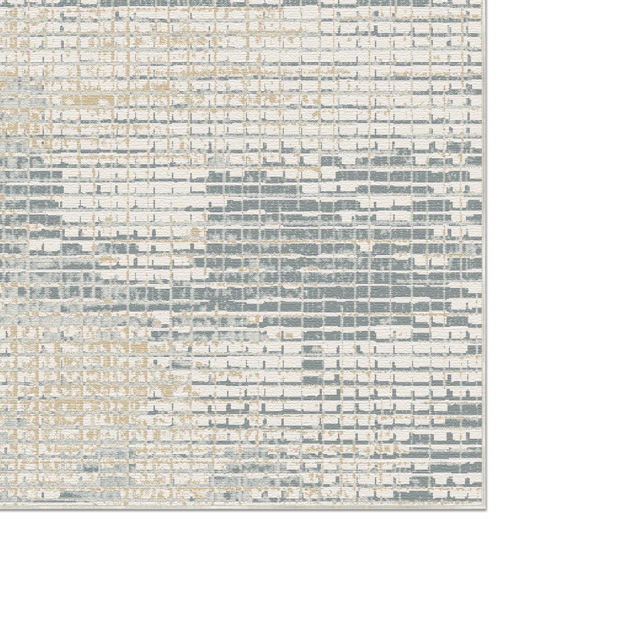 Arktisches Taupe Mosaik Abstrakter Teppich