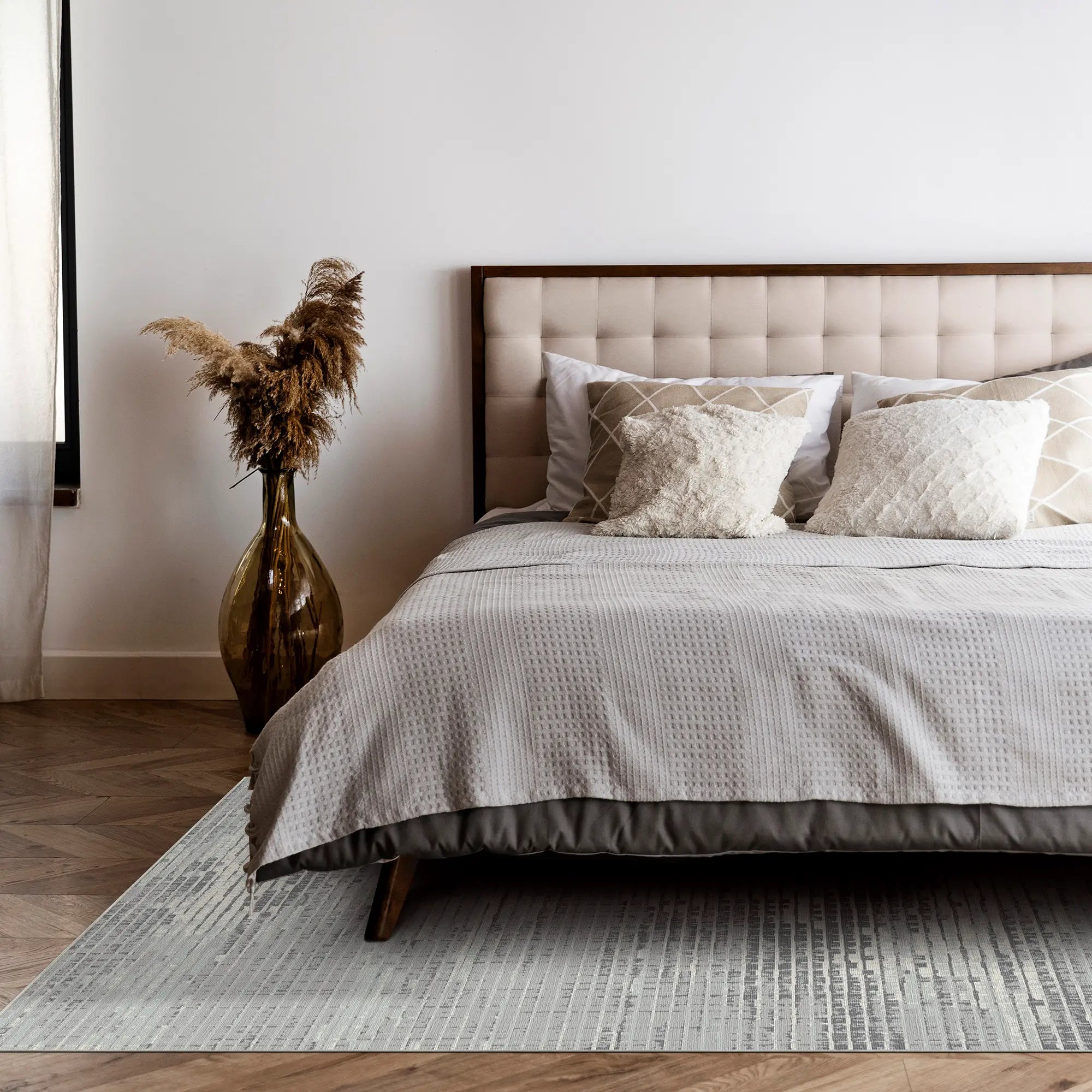 Graphit Matrix Mosaik Abstrakter Teppich