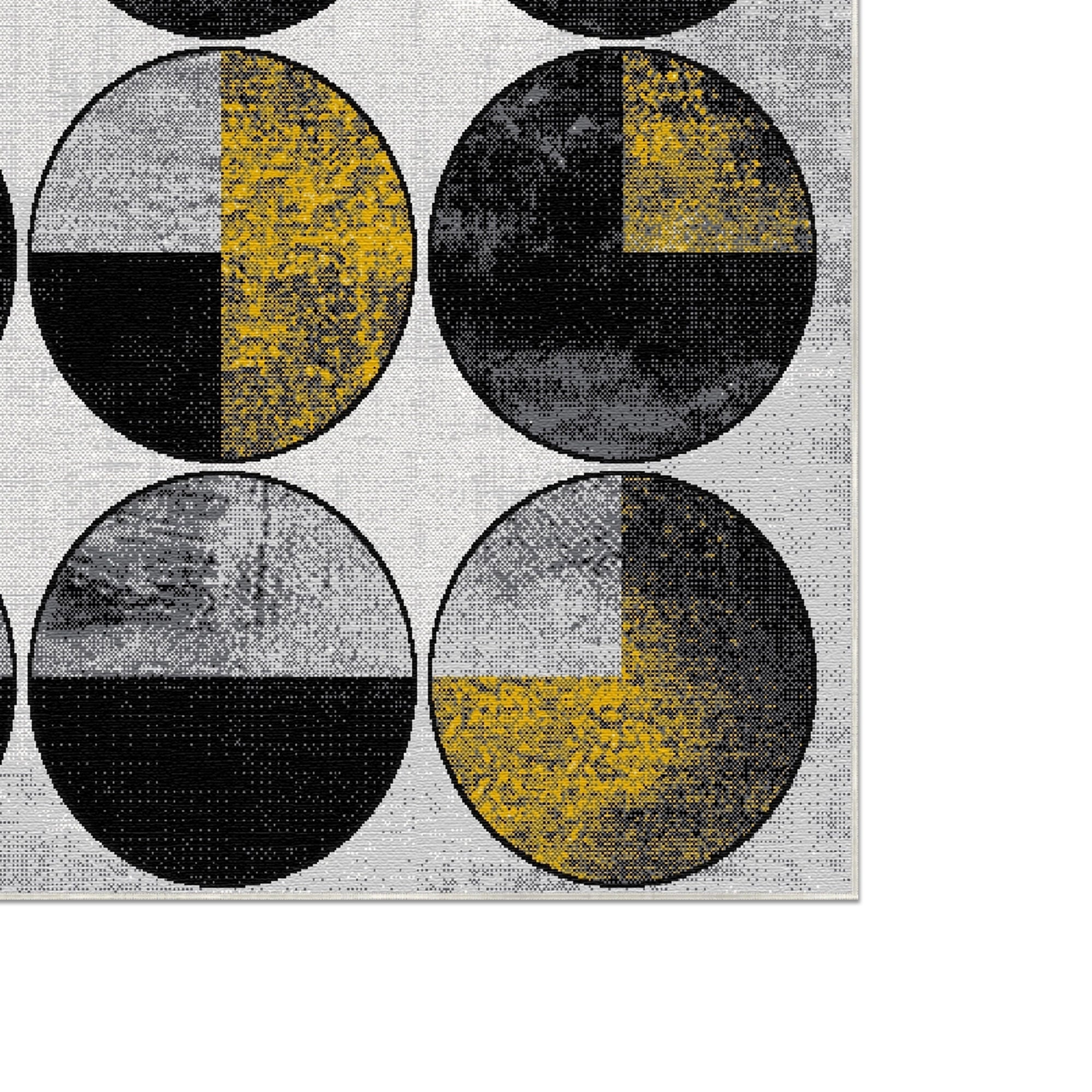 Sonnenfinsternis Geometrisch Abstrakter Teppich