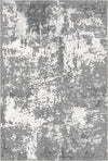 Schiefer Wolke Patina Abstrakter Teppich Grau