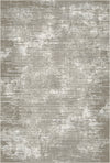 Taupe Horizont Linear Glitch Teppich Taupe
