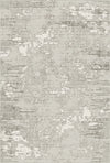 Elfenbein Horizont Linear Glitch Teppich Elfenbein