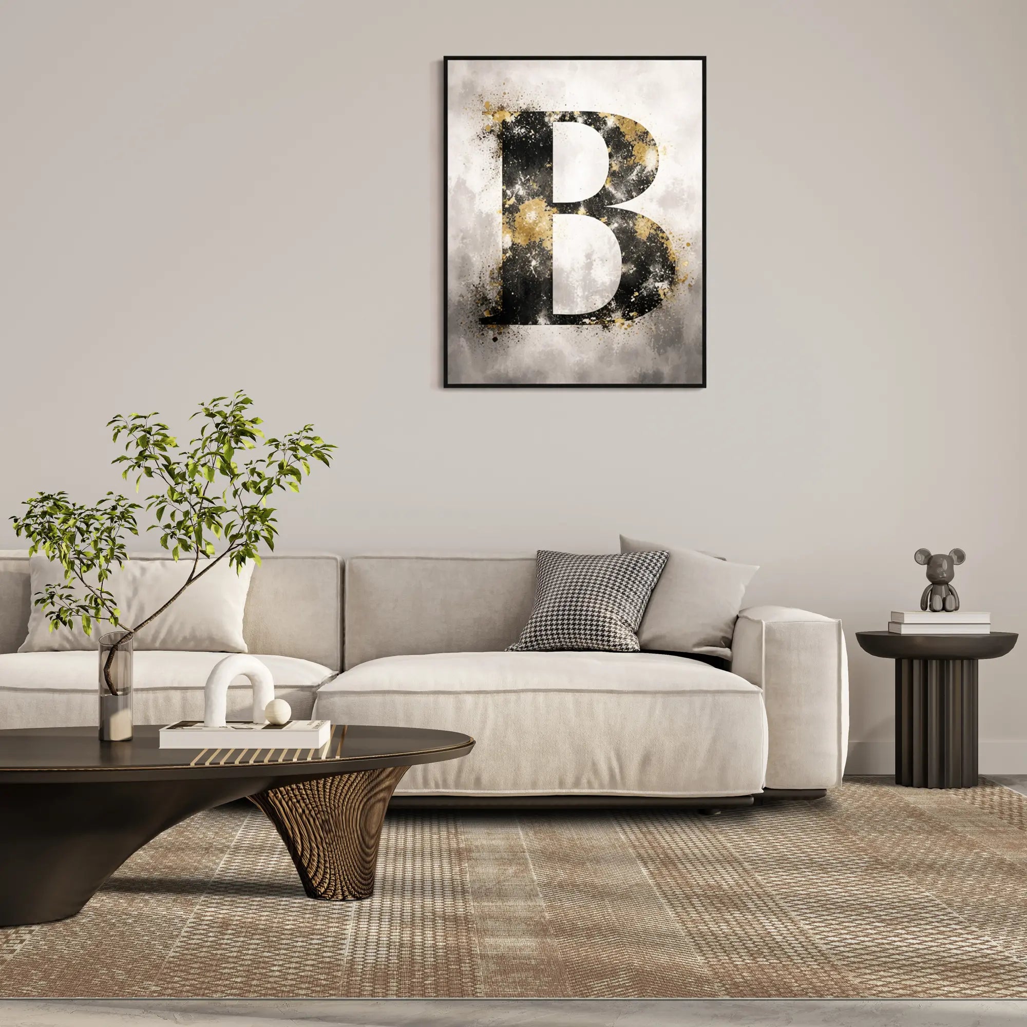 Terra Canyon Gestreifter Geometrischer Teppich
