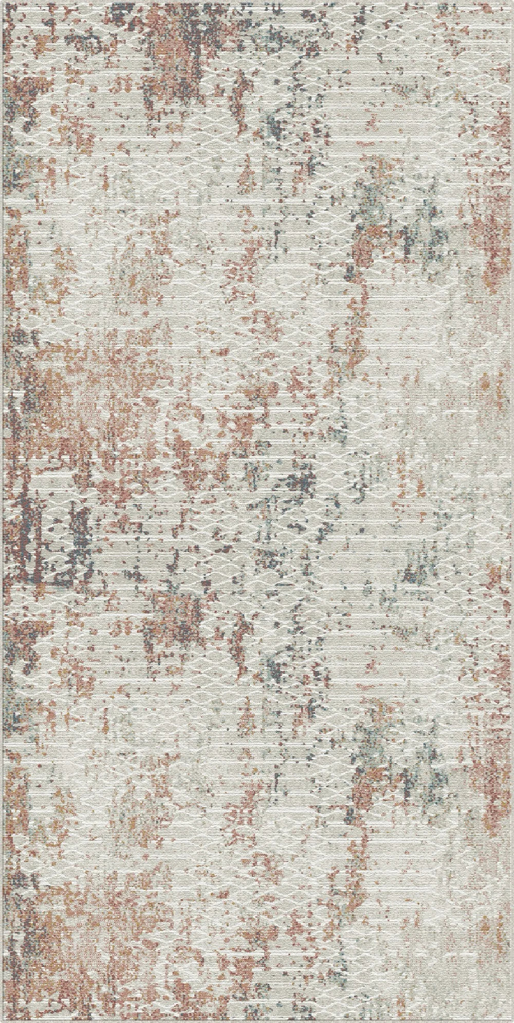 Rost & Schiefer Fragment Abstrakter Teppich