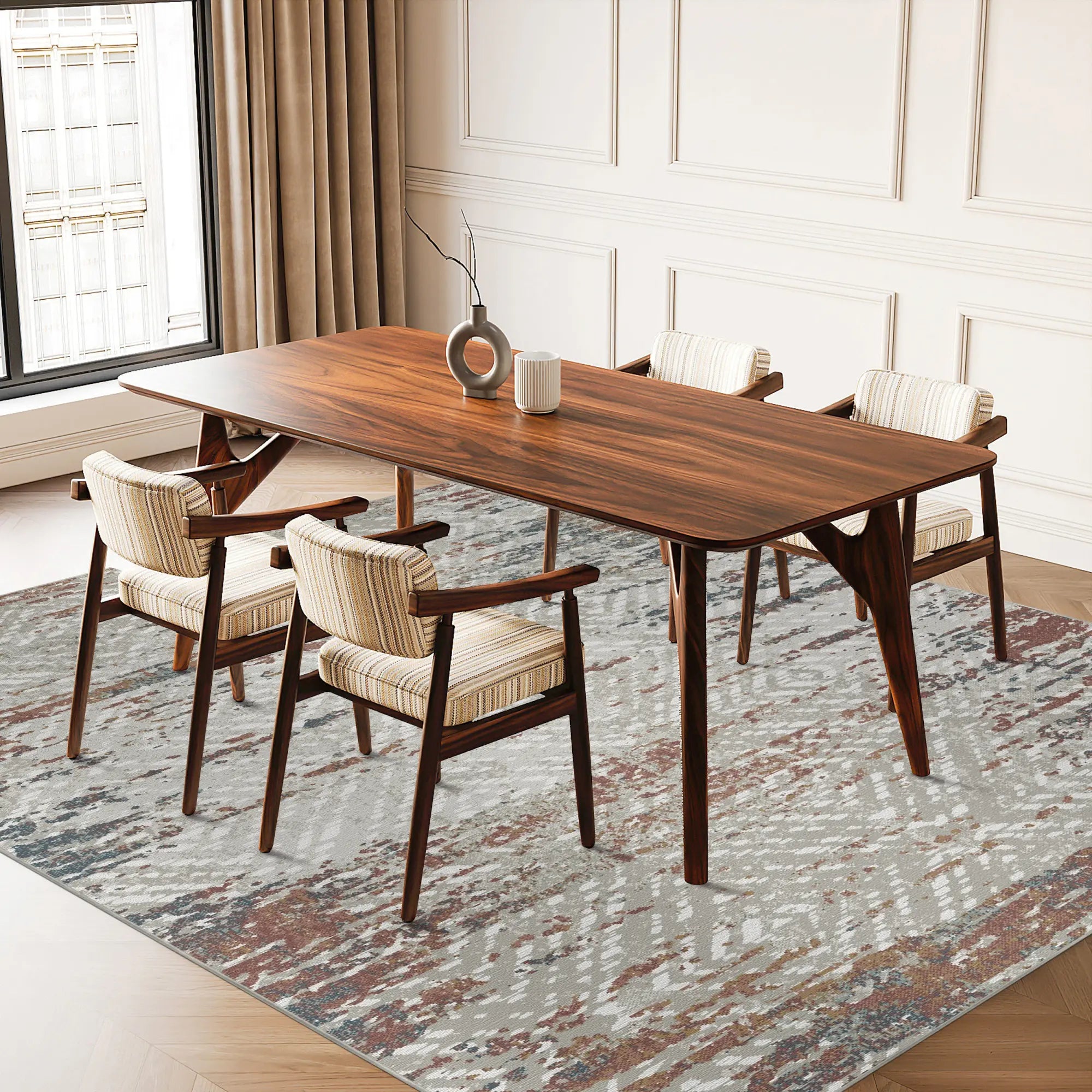 Tribal-Teppich Terra Patina im Used-Look