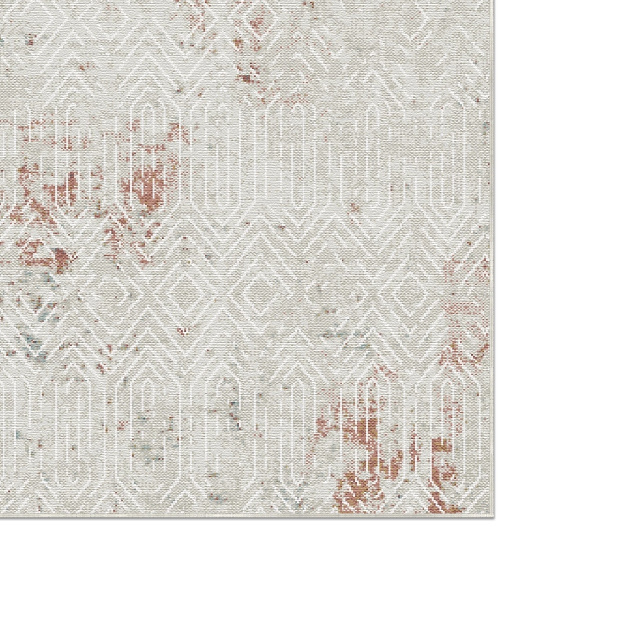 Alabaster Nomade Gitter Teppich