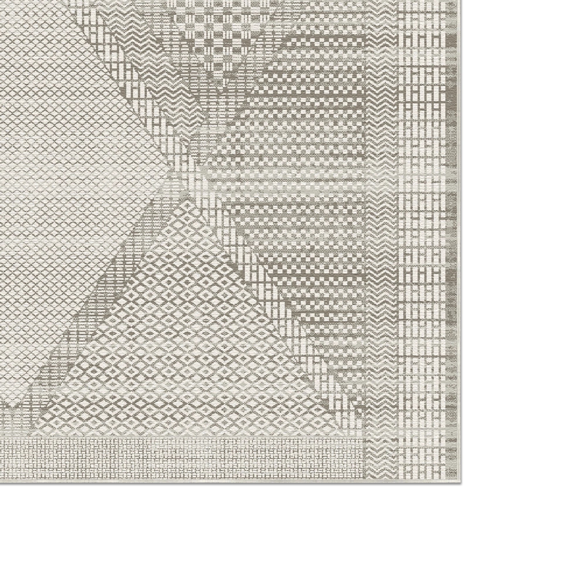 Sandstein Prisma Mosaik Geometrischer Teppich