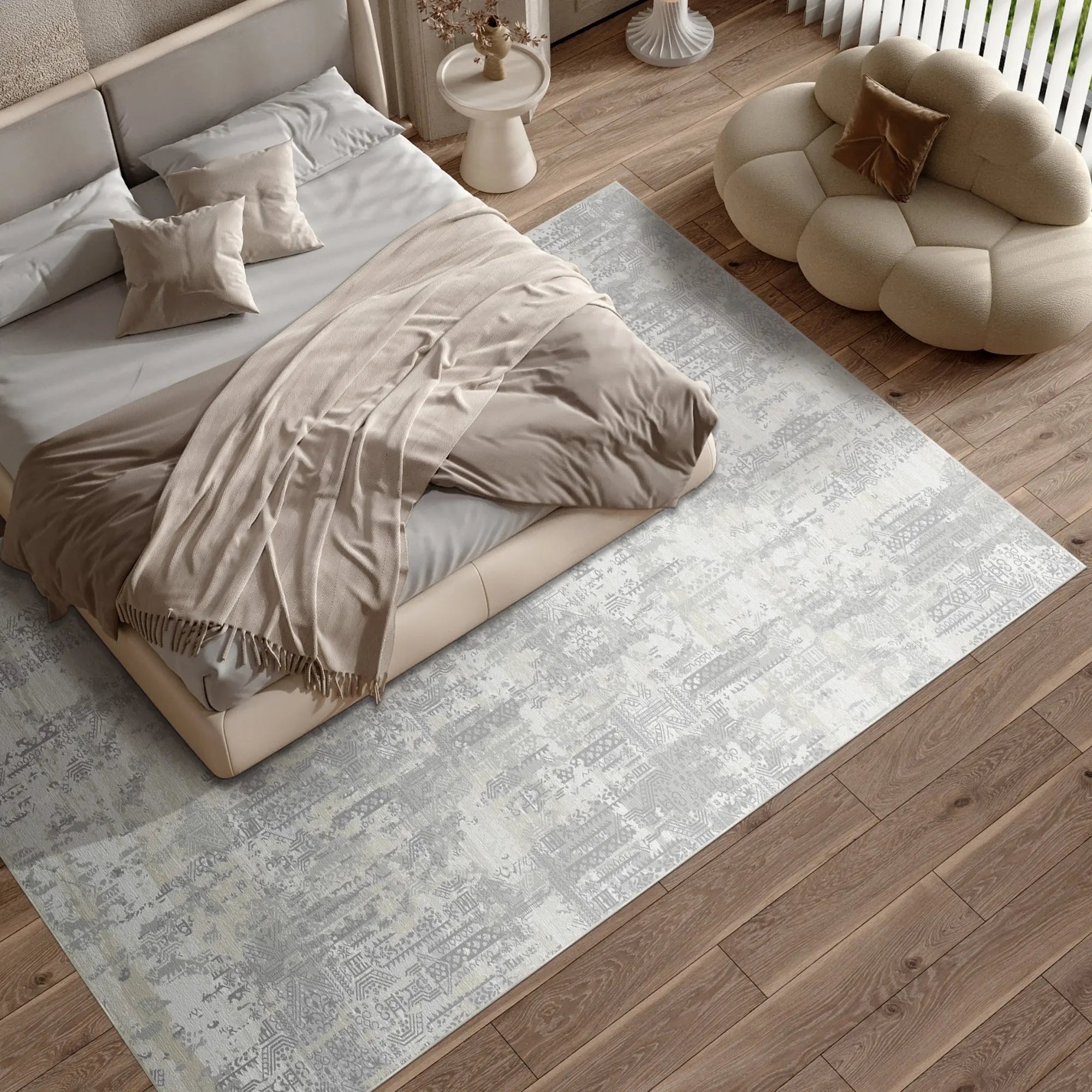 Tectonic Matrix Grau Teppich