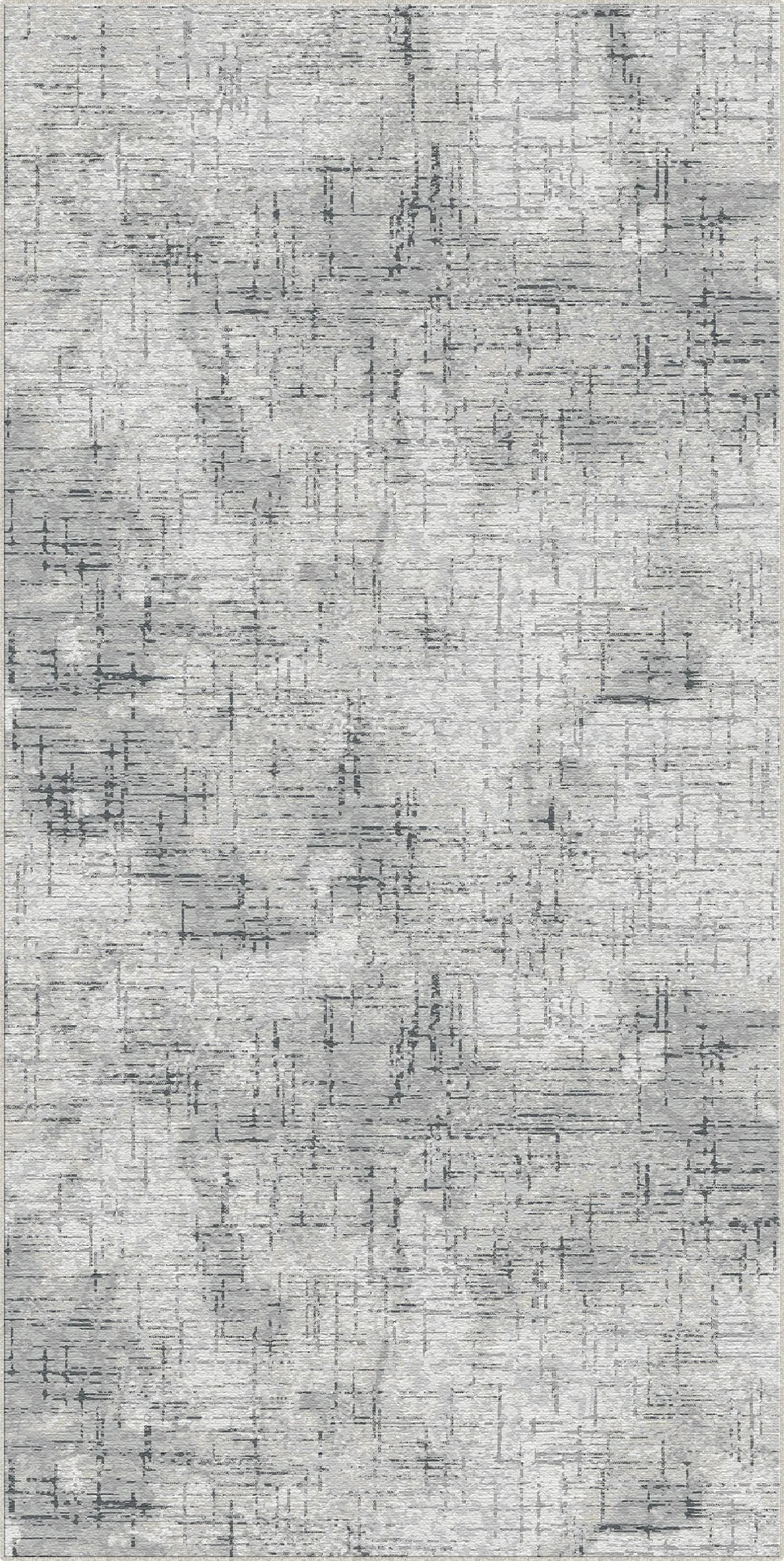 Slate Crosshatch Abstract Grau Teppich