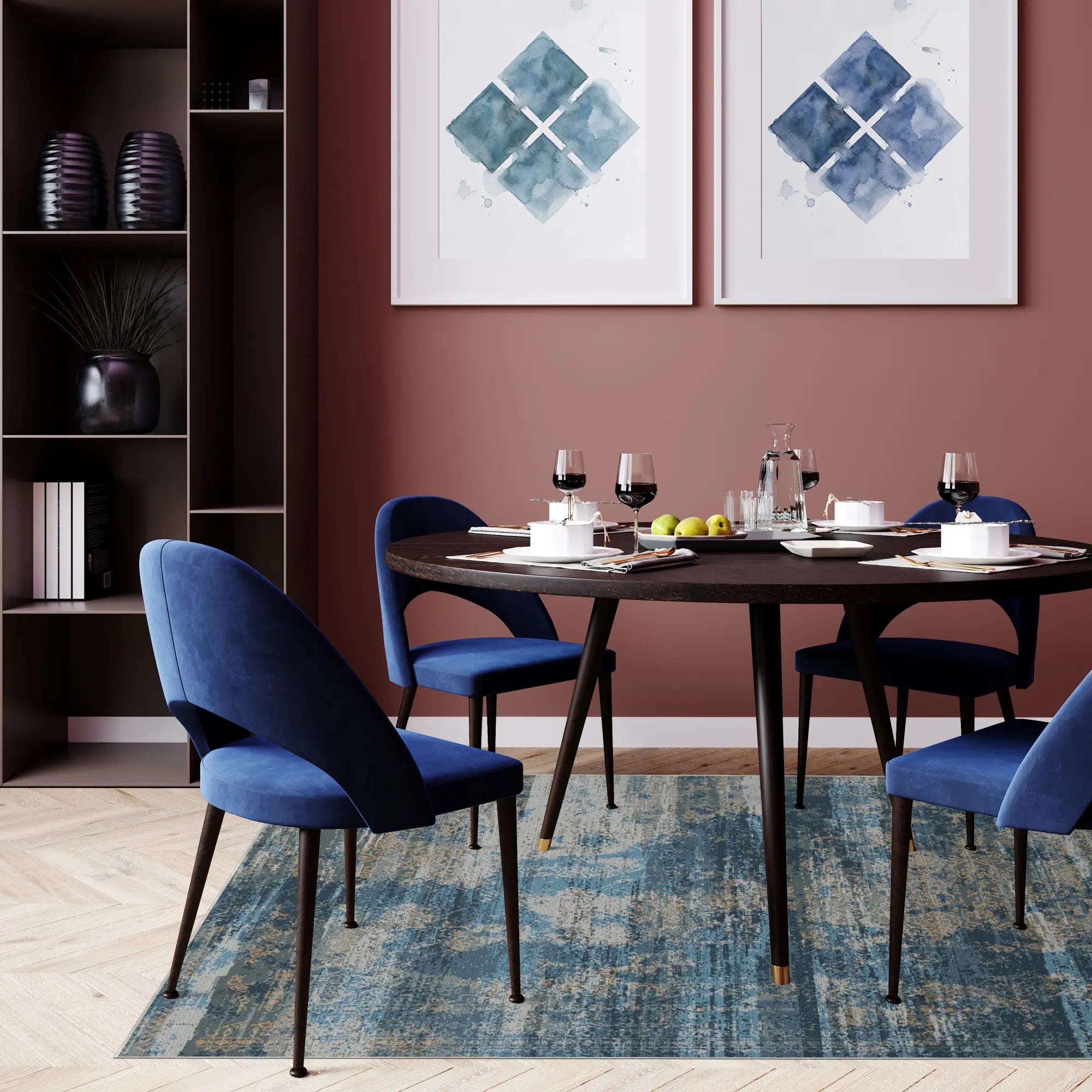 Indigo Horizon Heritage Teppich