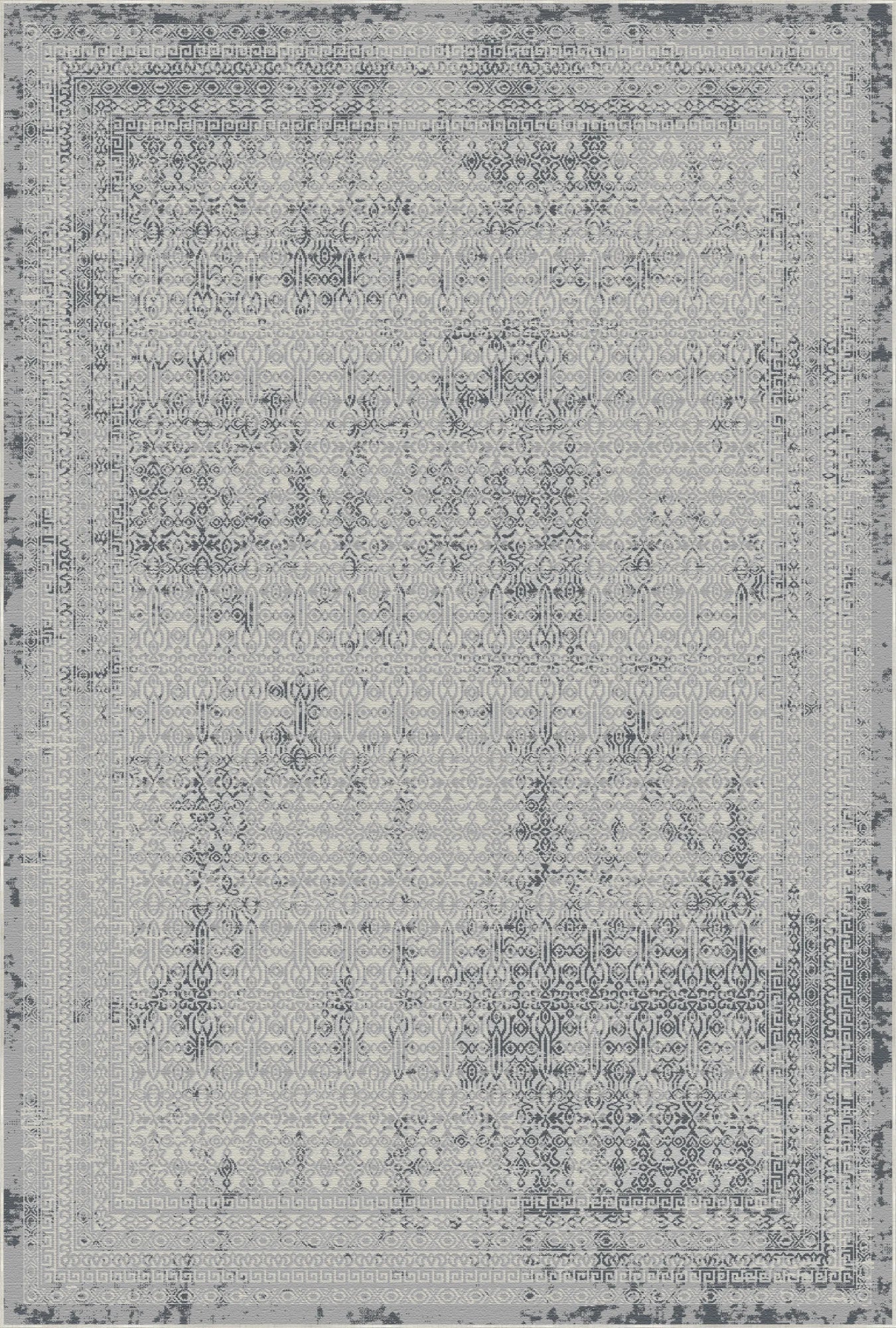 Obsidianfarbener Gitterteppich