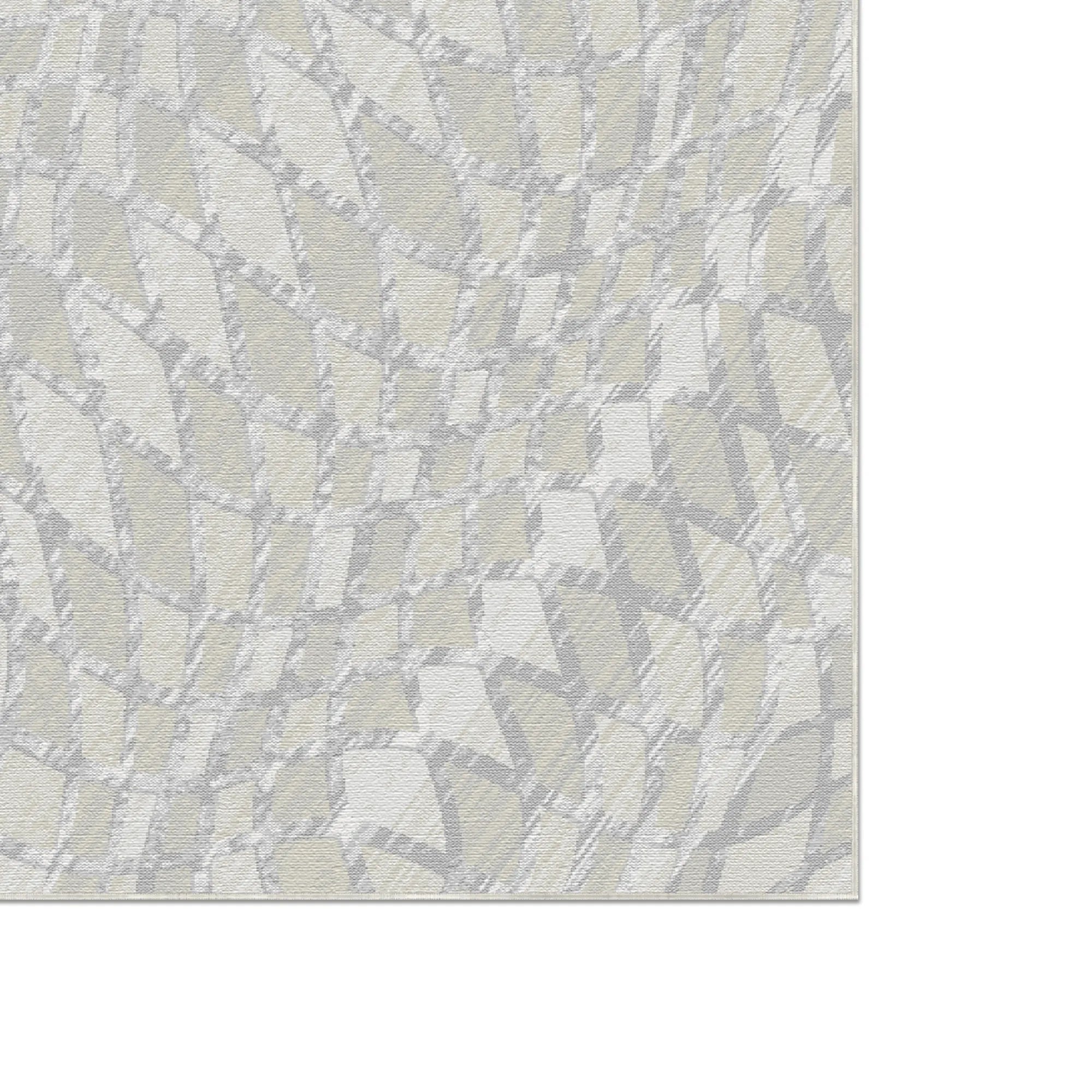 Argent Pulse Mosaik Grauer Teppich