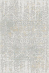 Vellum Cascade Abgenutzter Hellgrauer Teppich Hellgrau