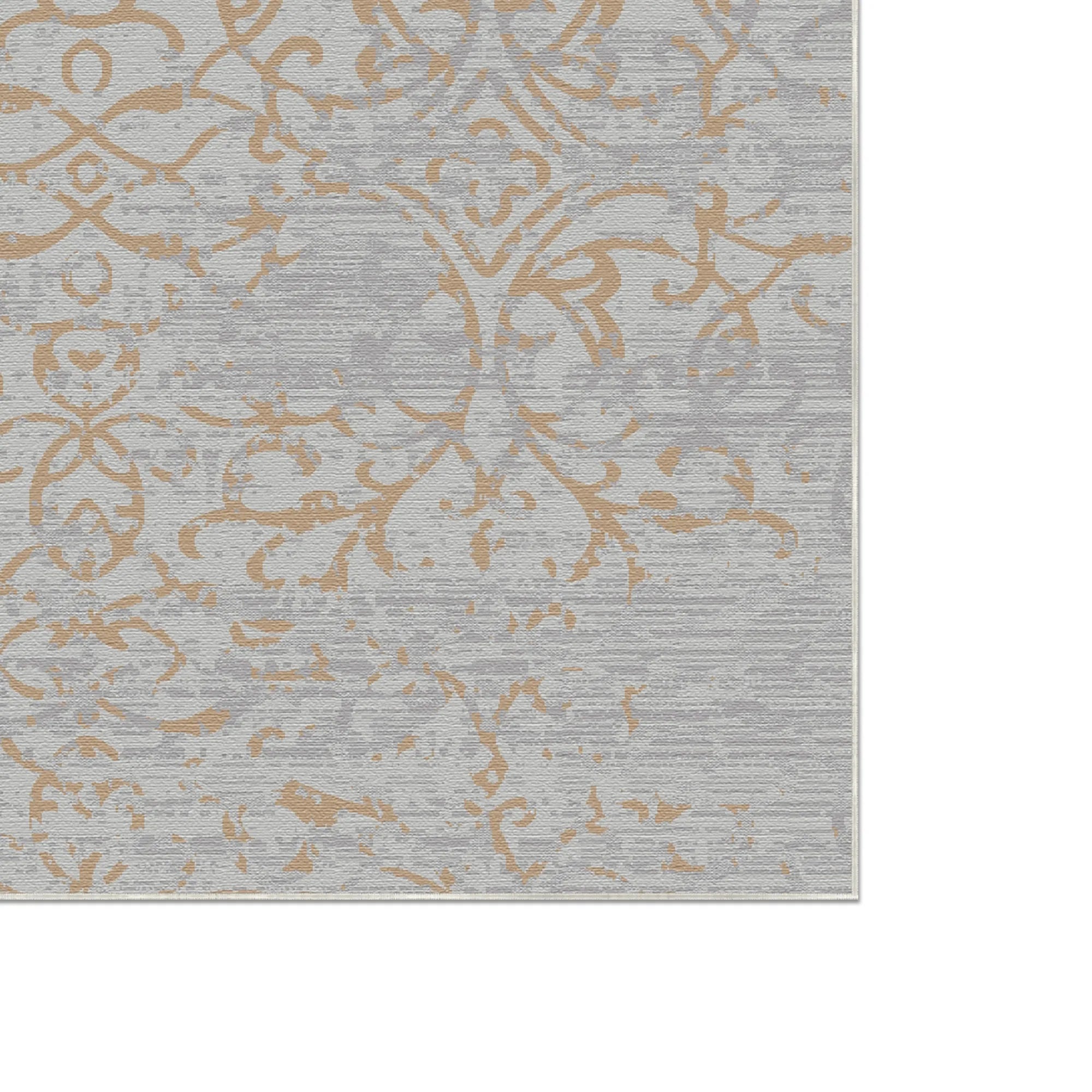 Gilded Bloom Abgenutzter Teppich