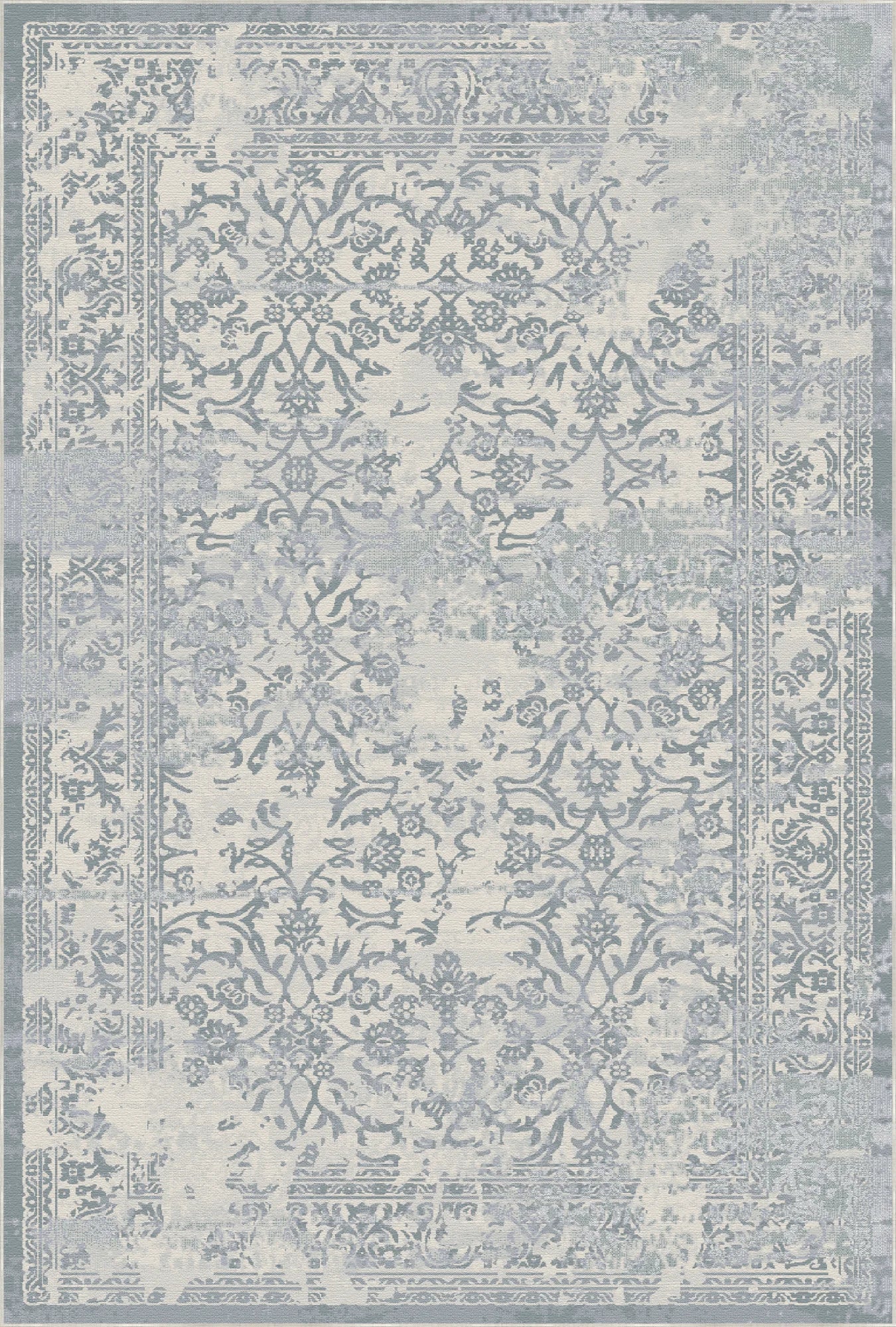 Waschbarer Blauer Teppich von Azure Fossil