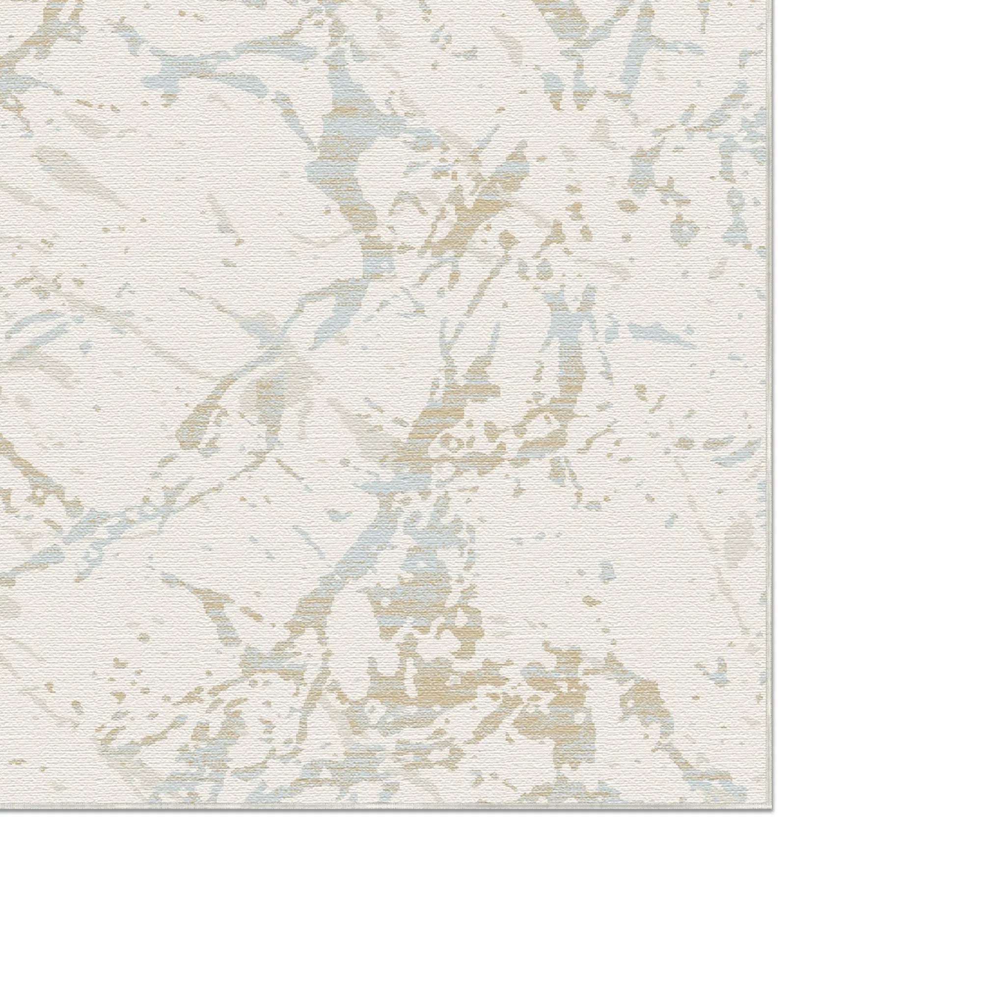 Arctic Quartz Waschbarer Marmor Teppich
