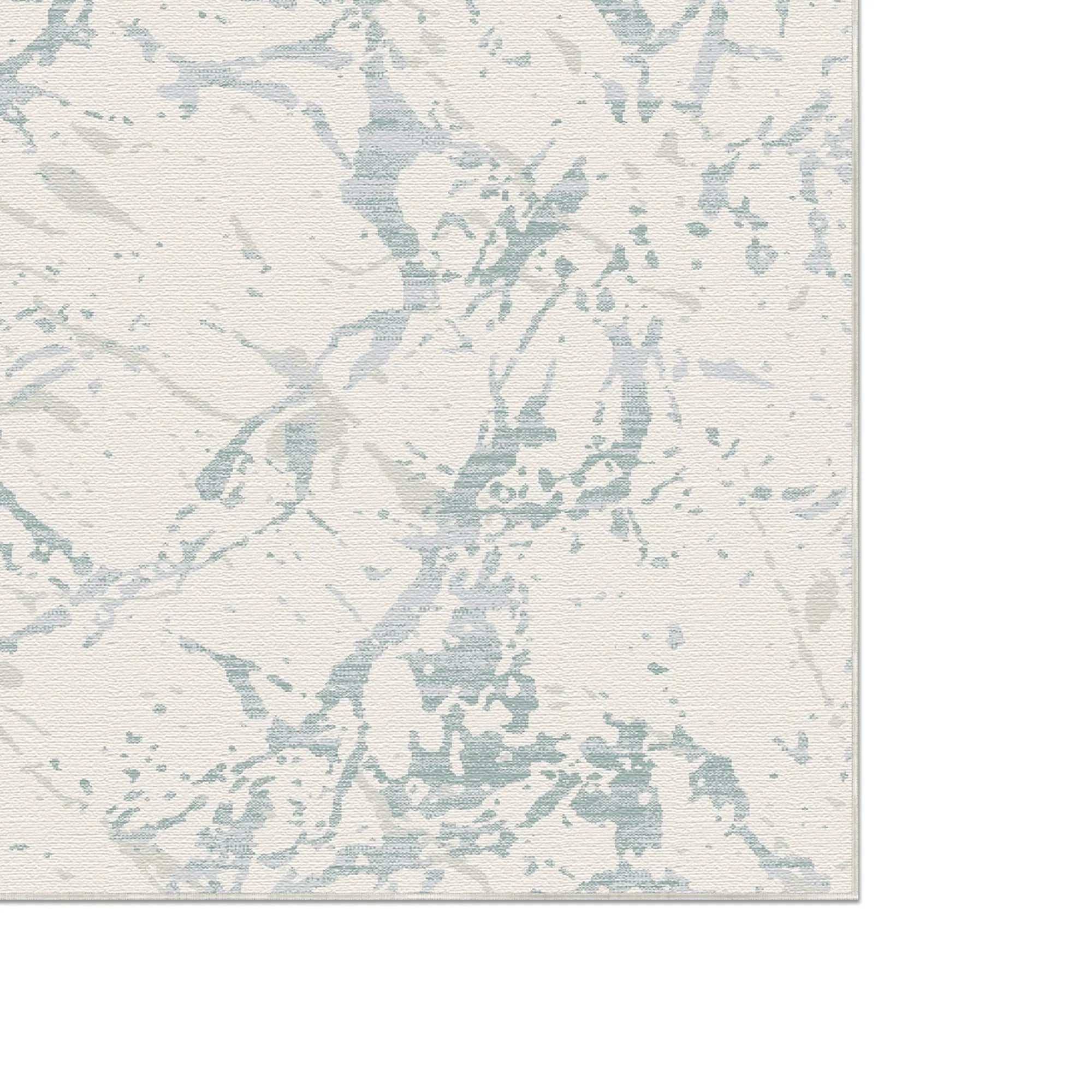 Azure Glaze Waschbarer Marmor Teppich