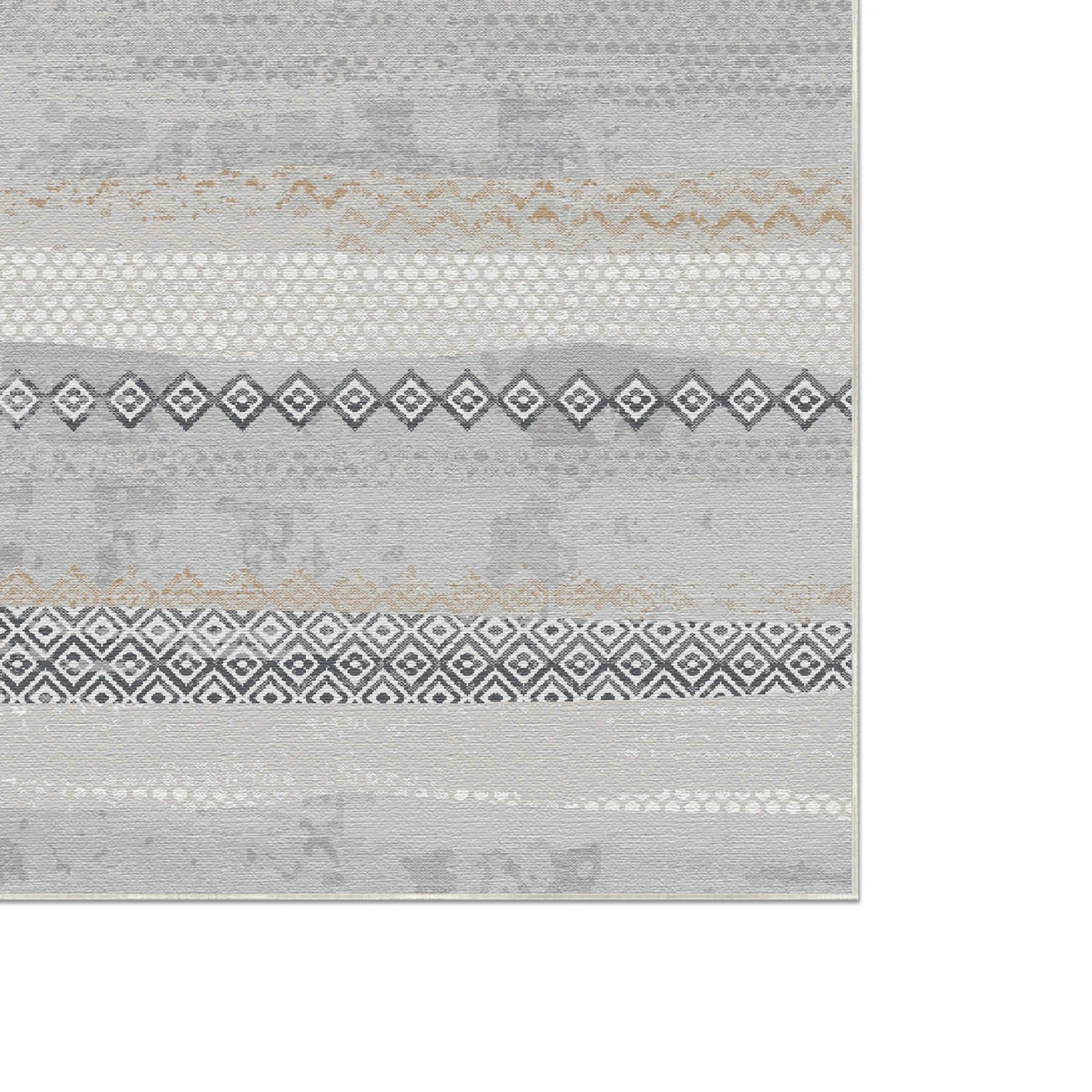Nomad Horizon Tribal Grau Teppich