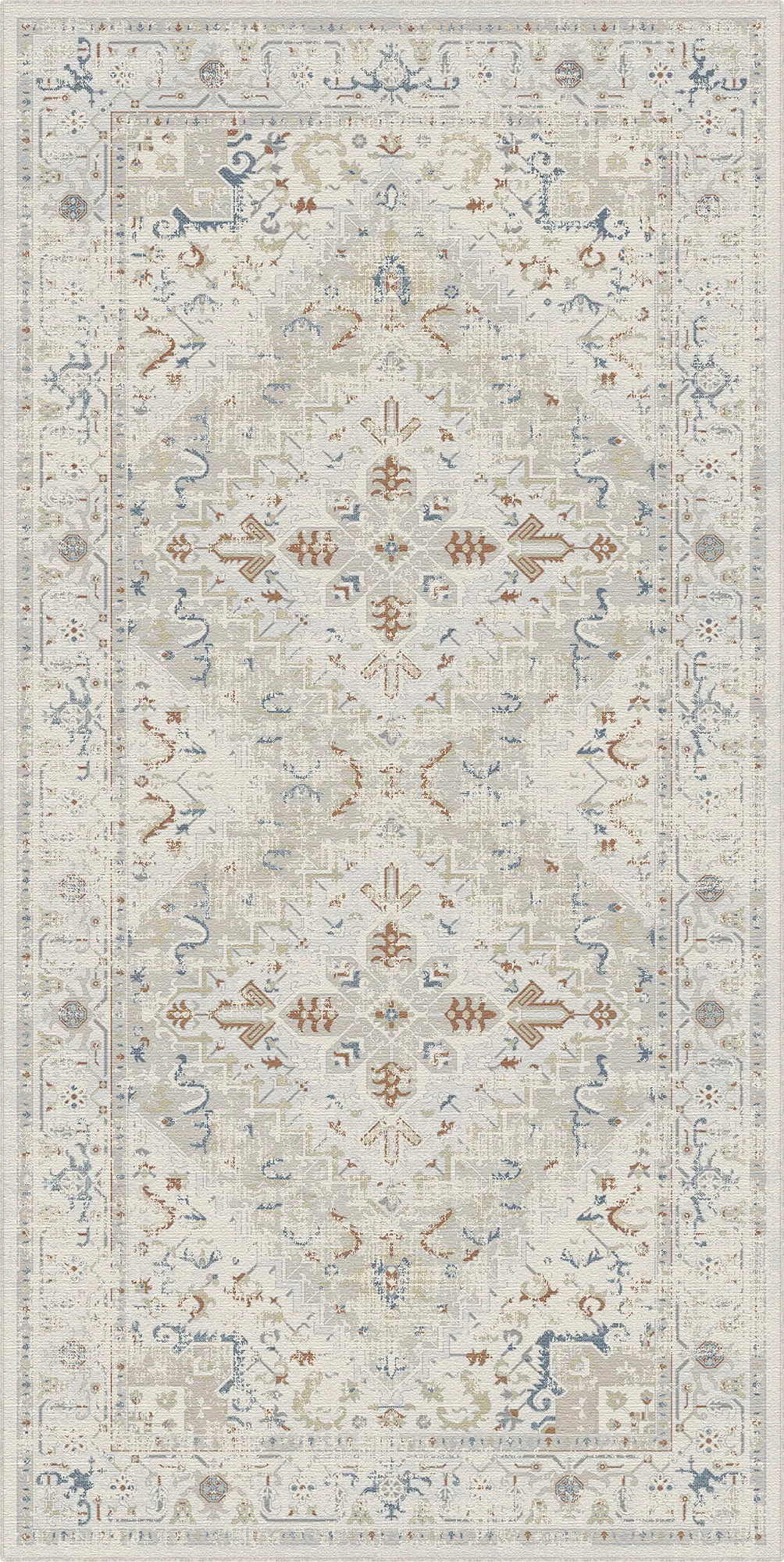 Elfenbein Terrakotta Heritage Teppich