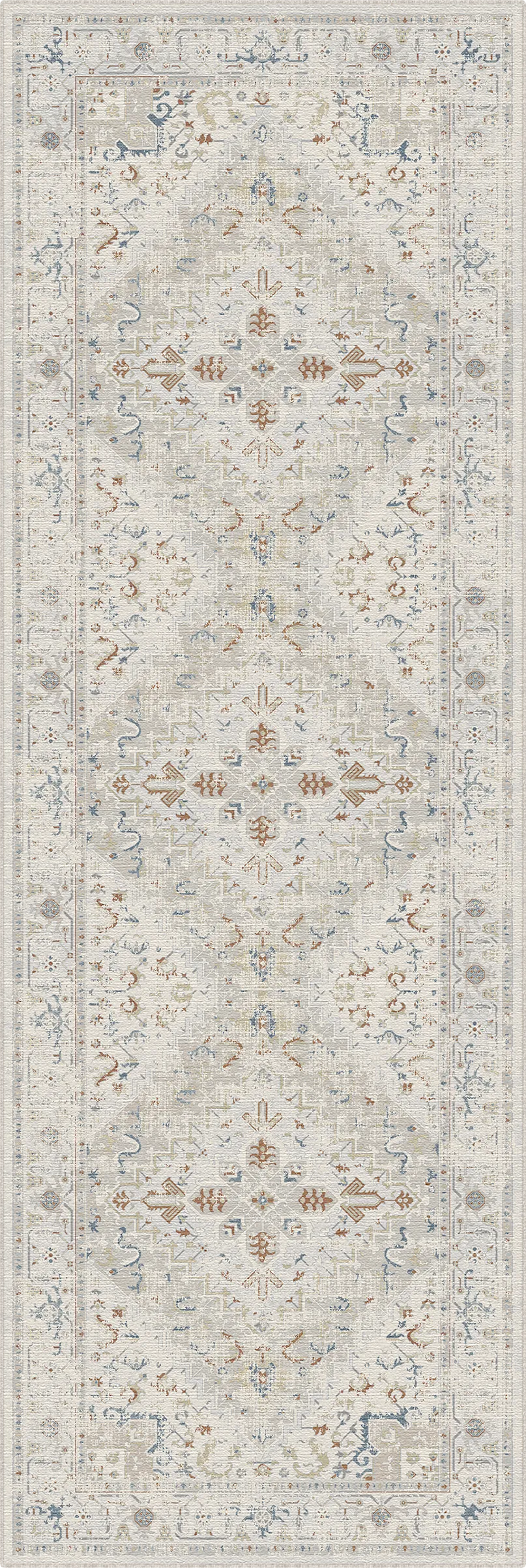 Elfenbein Terrakotta Heritage Teppich