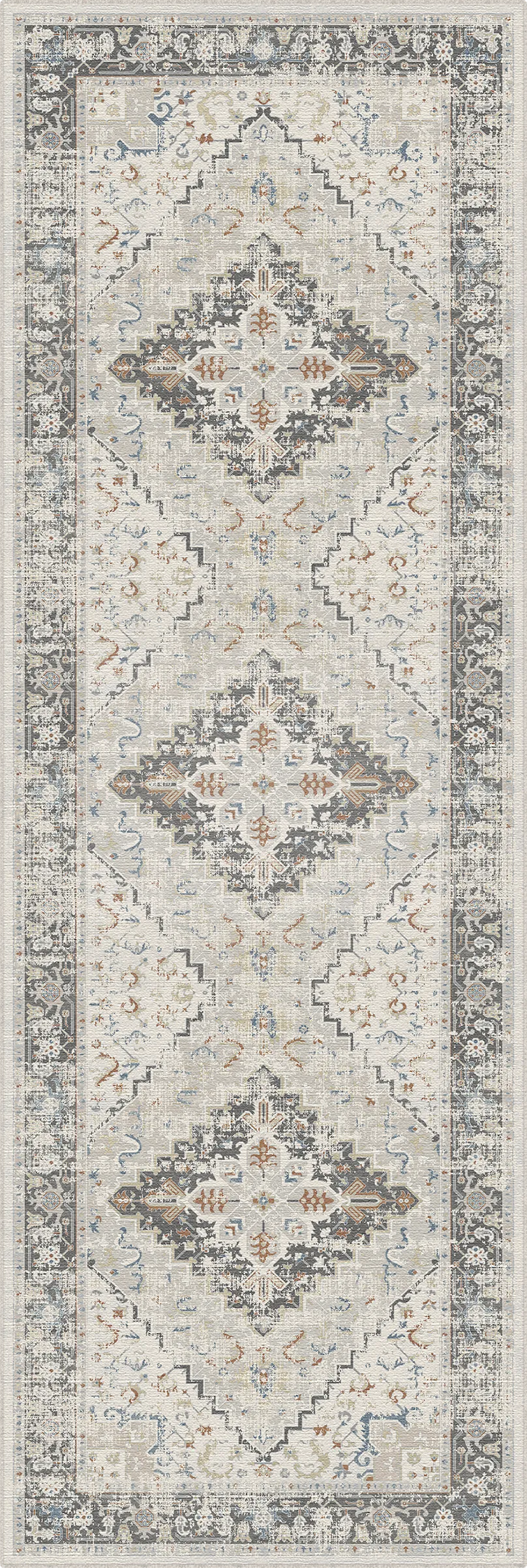 Schiefer Elfenbein Heritage Teppich