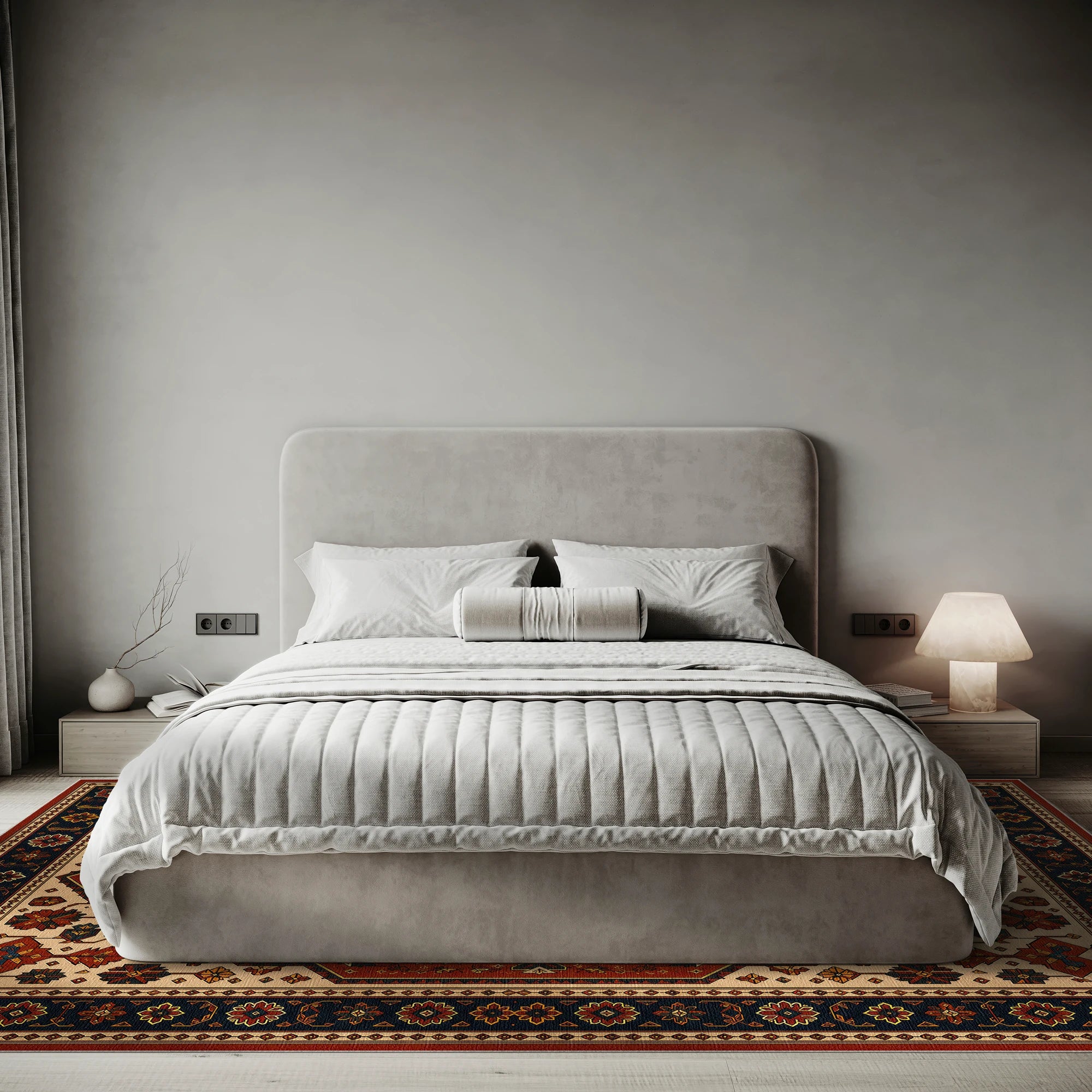 Antike anatolische Medaillon | Vintage Retro Teppich