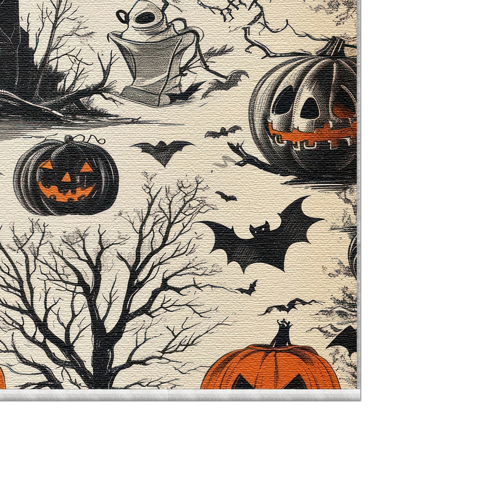 Vintage Spukhaus Halloween-Teppich