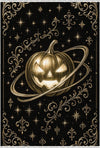 Goldener Kürbis Halloween Teppich Gold