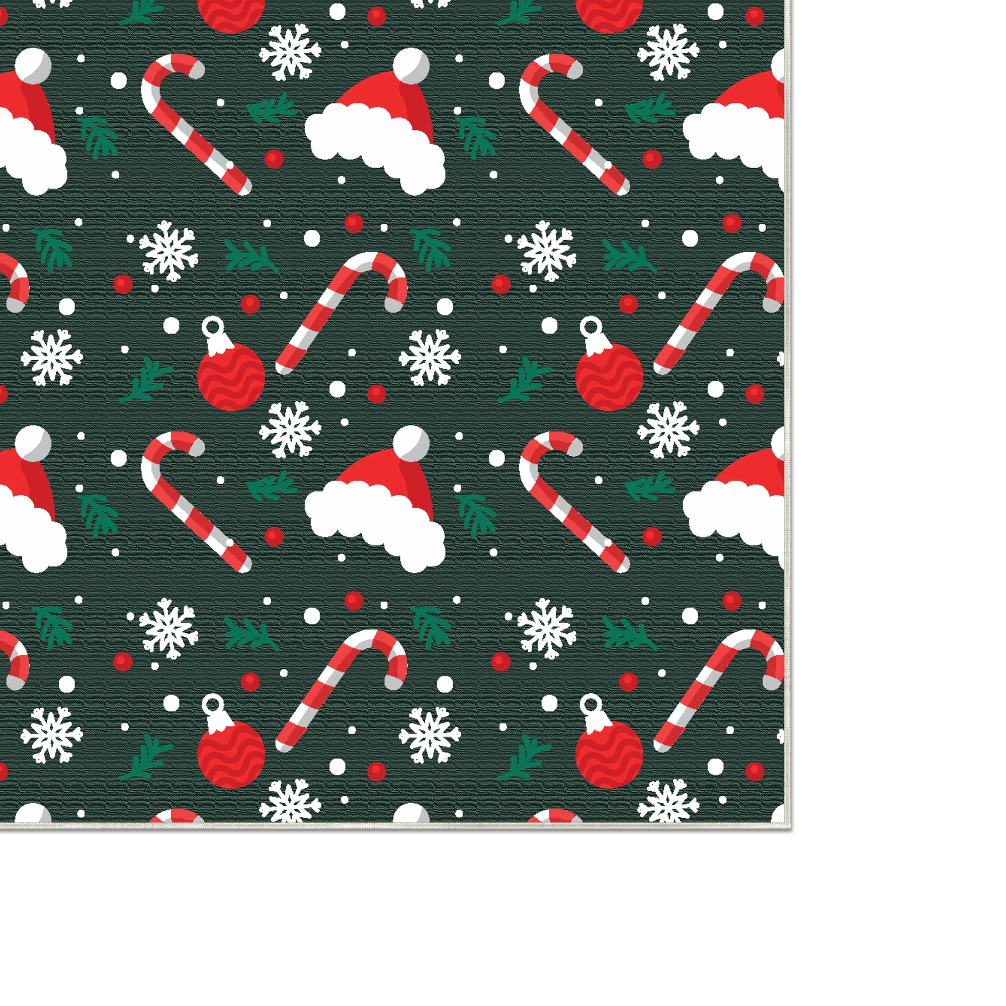 Weihnachtskugel Blumen Teppich