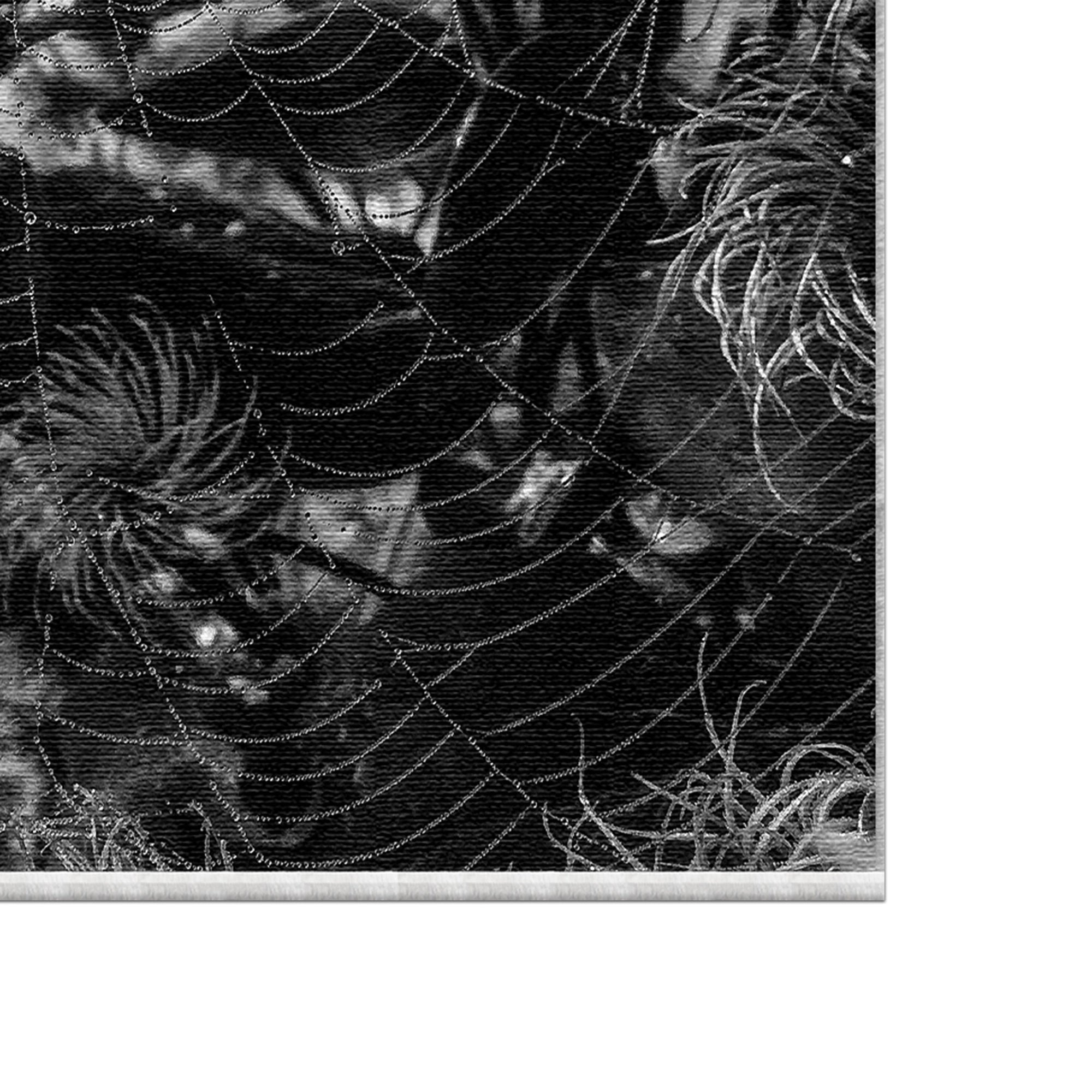 Gotisches Spinnennetz Halloween Teppich