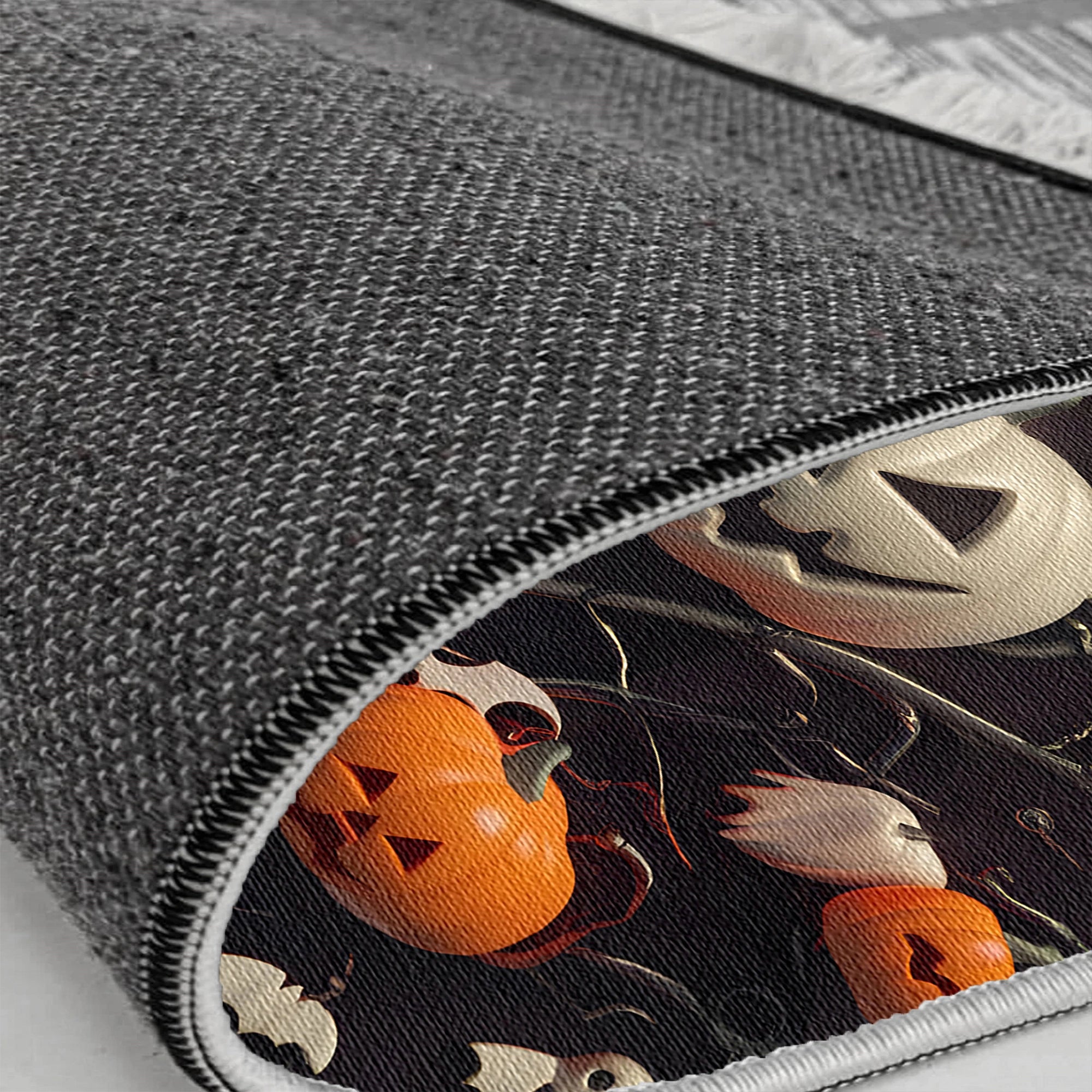 Verspielter Geist Kürbis Halloween-Teppich