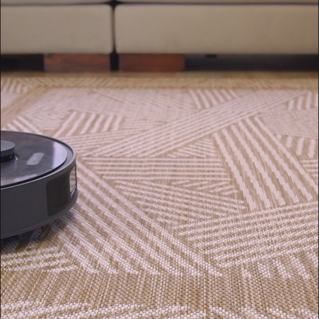 Mixed Lines Naturel Sisal Teppich Beige