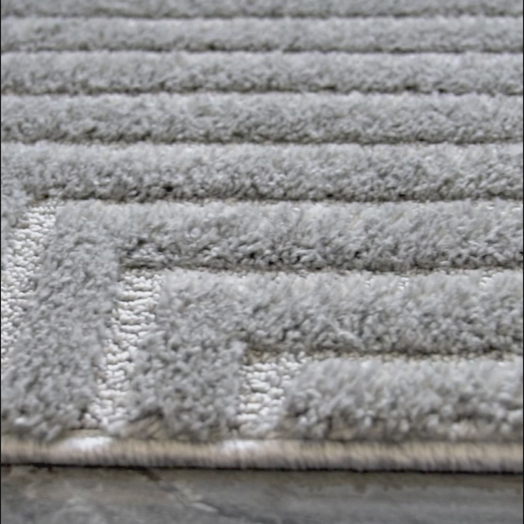 Konturteppich in Sturmgrau