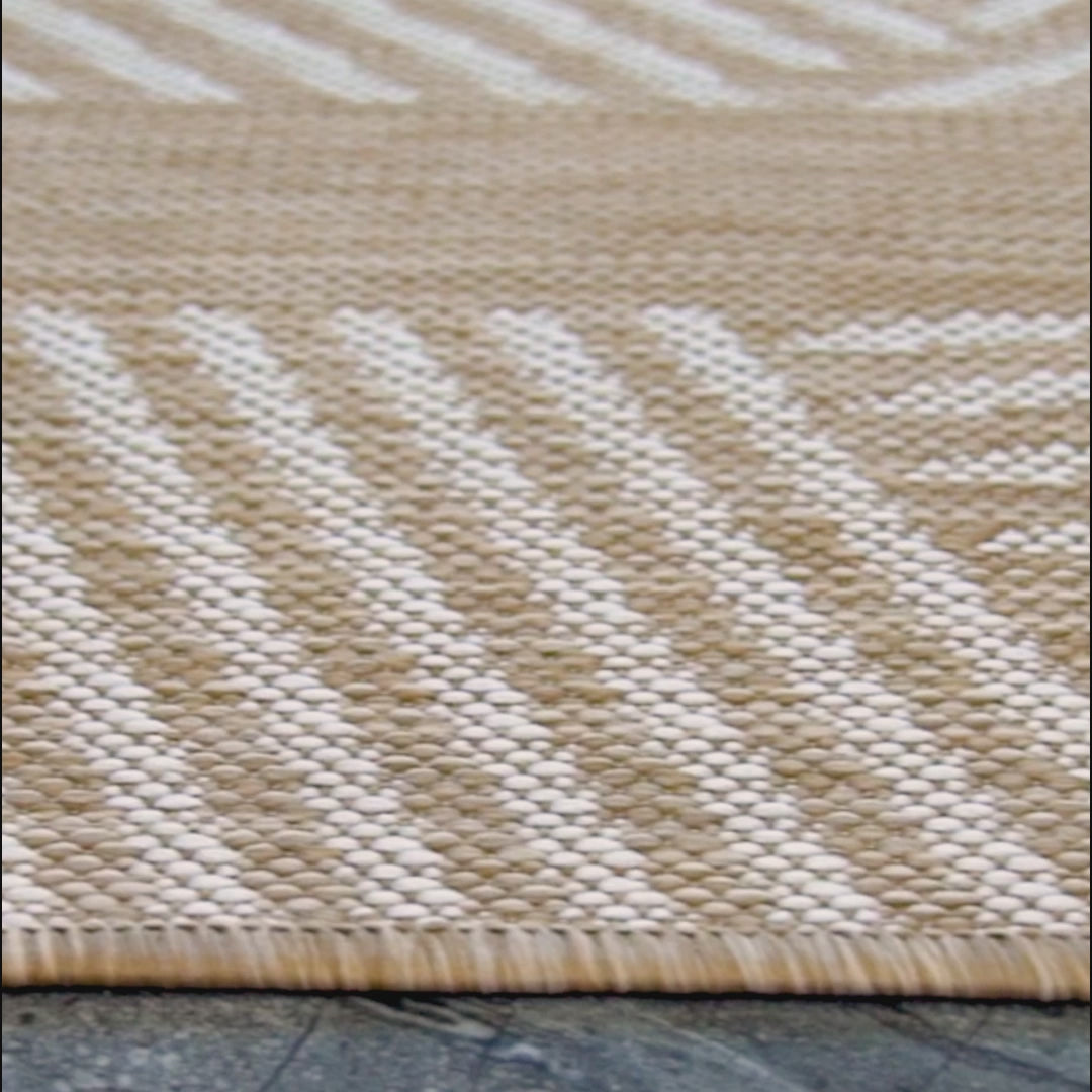 Mixed Lines Naturel Sisal Teppich Beige