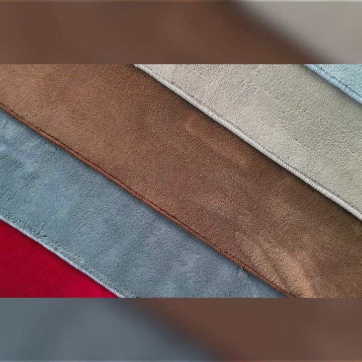Hochwertiger Einfarbiger Dekoteppich | Braun