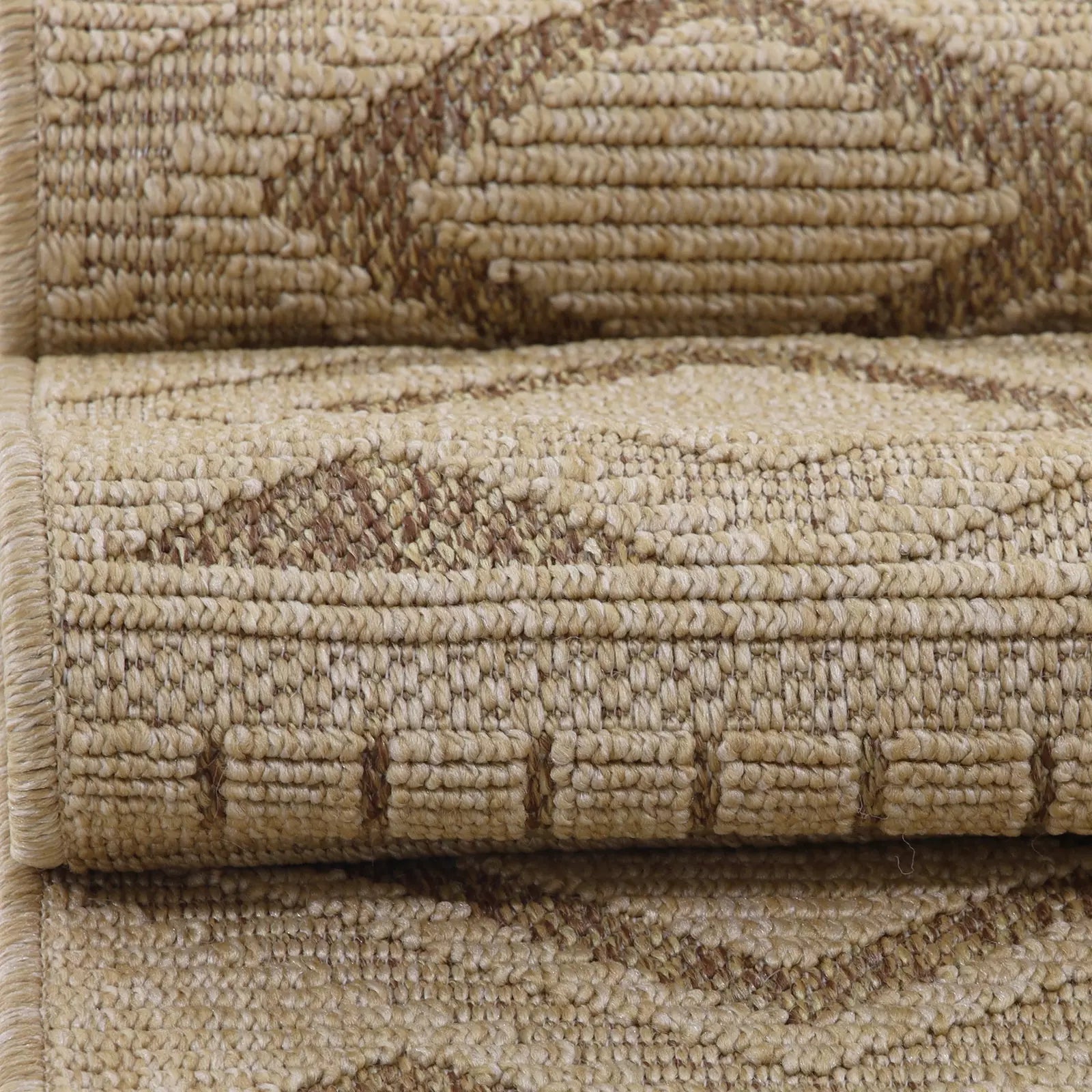Velmora Plush Woven Boucle Rug Beige - Bella Rugs